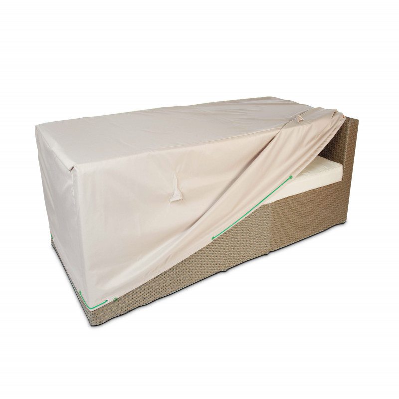 Housse canapé 130 x 75 x 60 cm taupe
