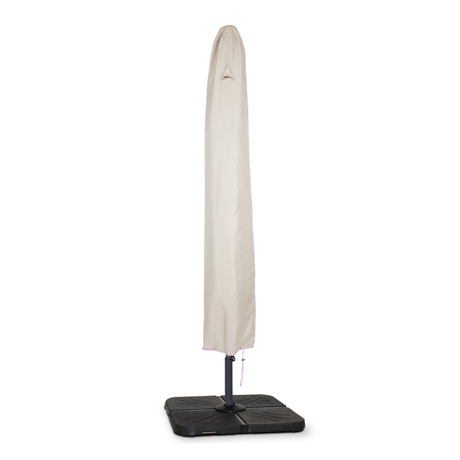 Housse parasol droit 210 cm taupe