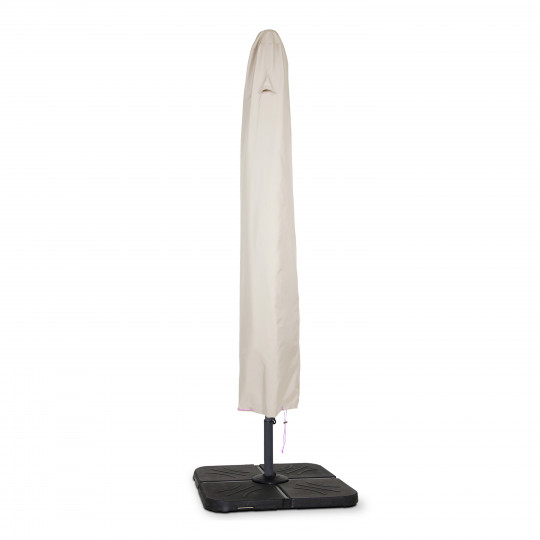 Housse parasol droit 210 cm taupe