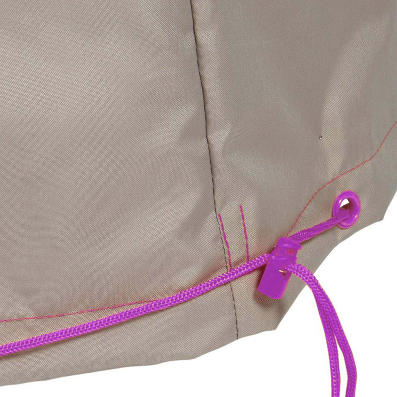 Housse parasol droit 210 cm taupe