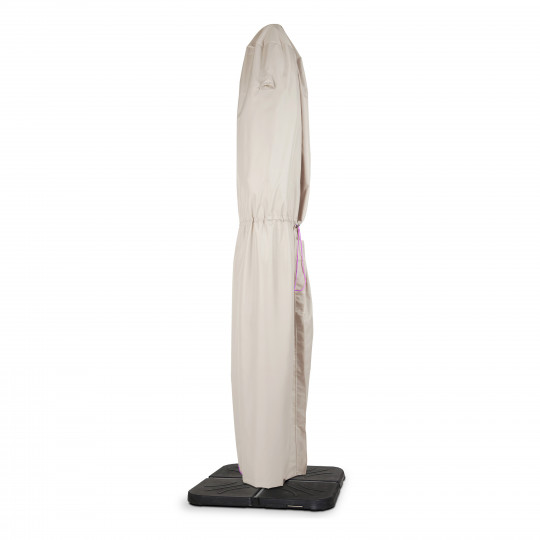 Housse parasol déporté 240 cm taupe