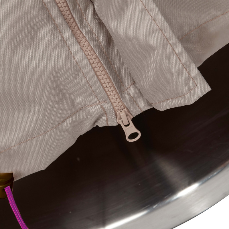 Housse parasol déporté 240 cm taupe