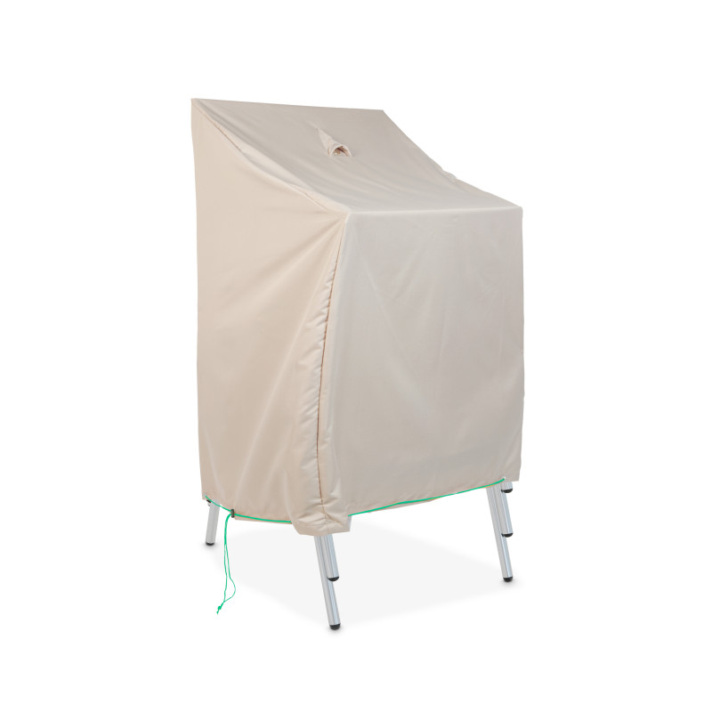 Housse pour chaises empilables 66 x 66 x 120 cm taupe