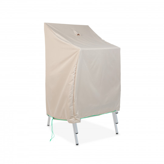 Housse pour chaises empilables 66 x 66 x 120 cm taupe