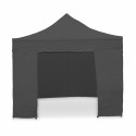 Mur porte zippable pour tente pliante PRO 40MM 4,5m gris