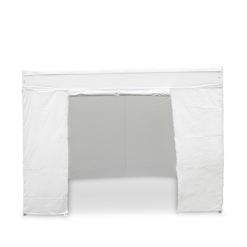 Mur porte zippable pour tente pliante PRO 40MM  4,5m blanc