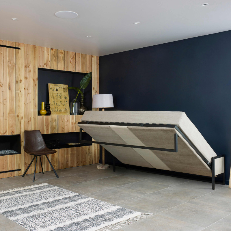 Lit escamotable horizontal fixation facile | Oviala