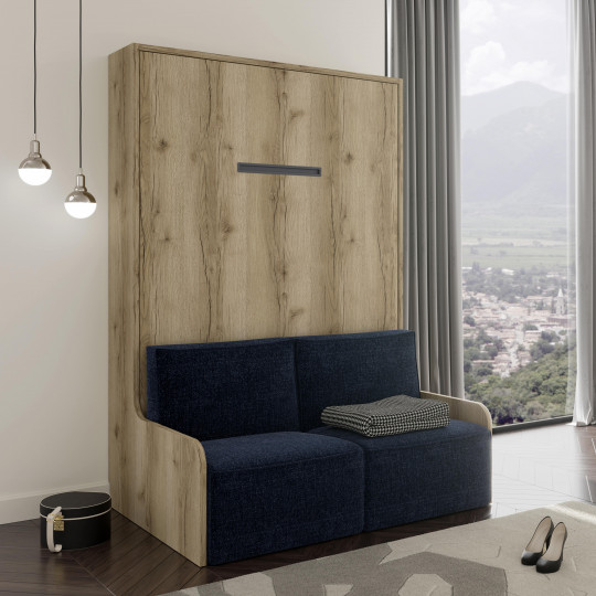 Lit escamotable vertical avec banquette