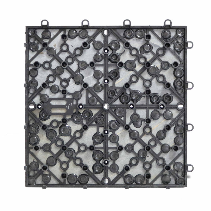 Lot dalles de terrasse clipsables en pierre naturelle