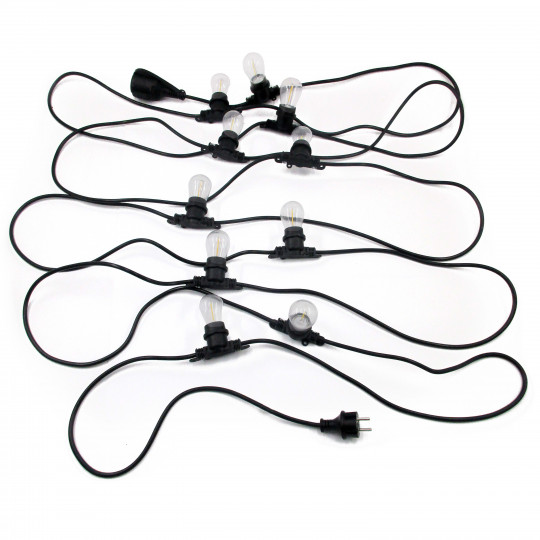 Guirlande guinguette LED 10 ampoules