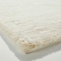 Tapis rectangulaire fausse fourrure à poils longs