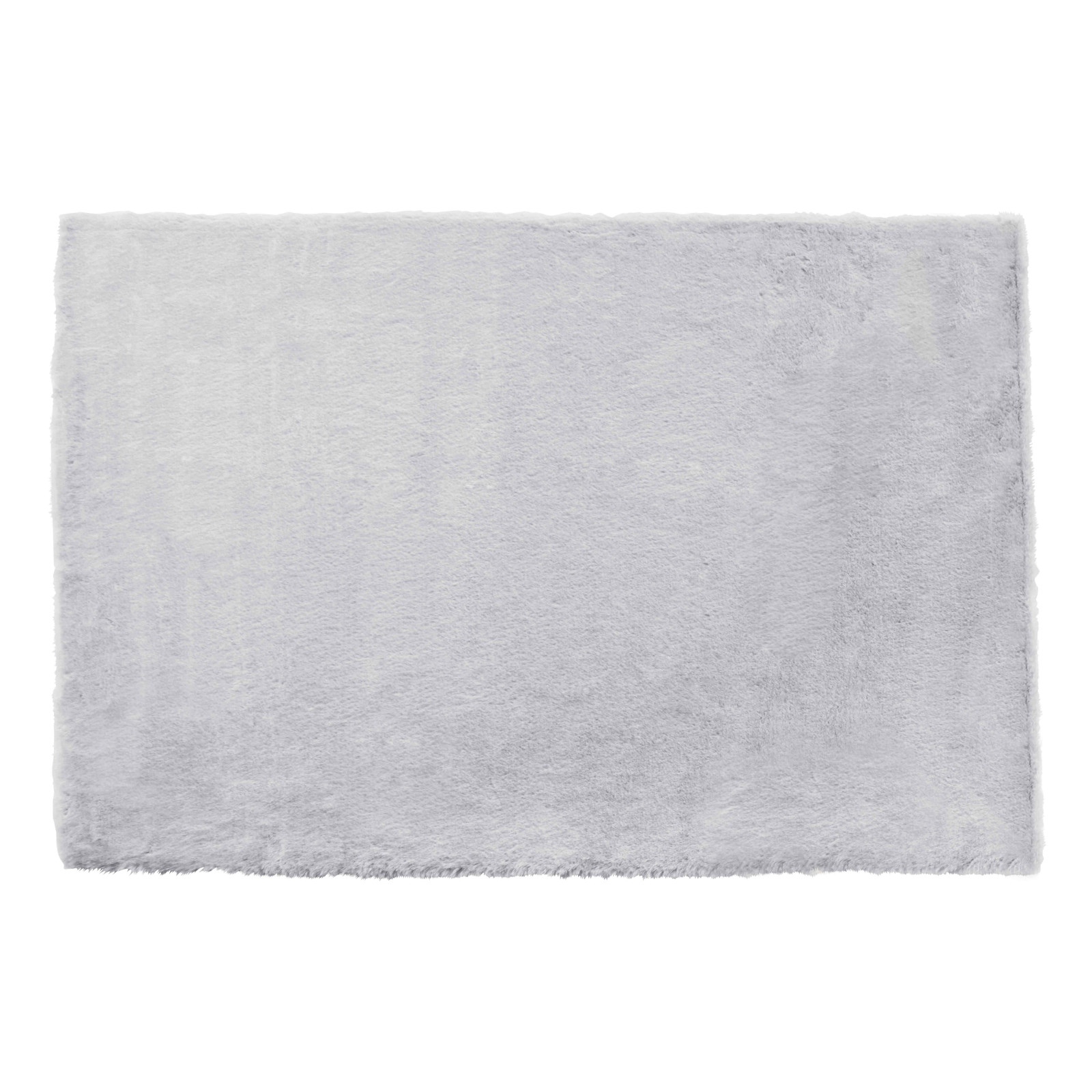 Tapis rectangulaire fausse fourrure à poils longs