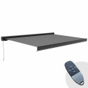 Store banne électrique + Led avec coffre intégral 5 x 3 m