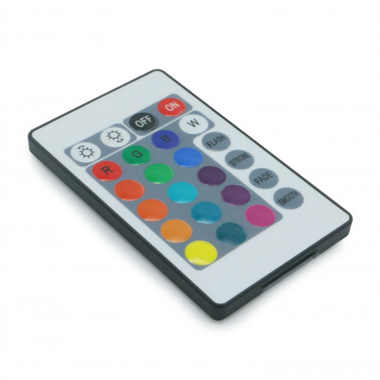 Télécommande noire pour mobilier lumineux de jardin