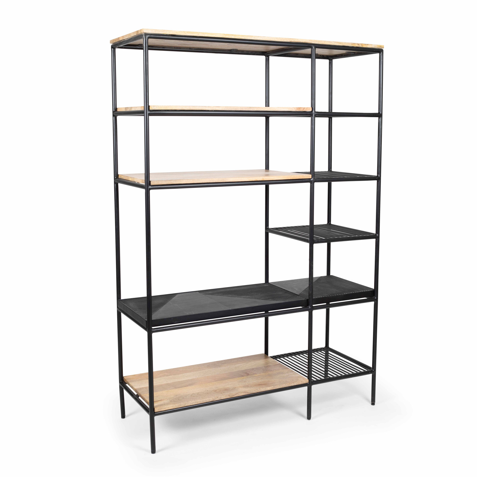 Bibliothèque en marbre et métal