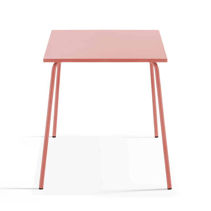 Table de jardin carrée en métal (70 x 70 cm) (3/7)