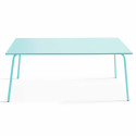 Table de jardin (180 x 90 x 72 cm) en métal design