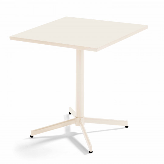 Table de jardin carrée avec plateau rabattable 70 x 70 x 72 cm