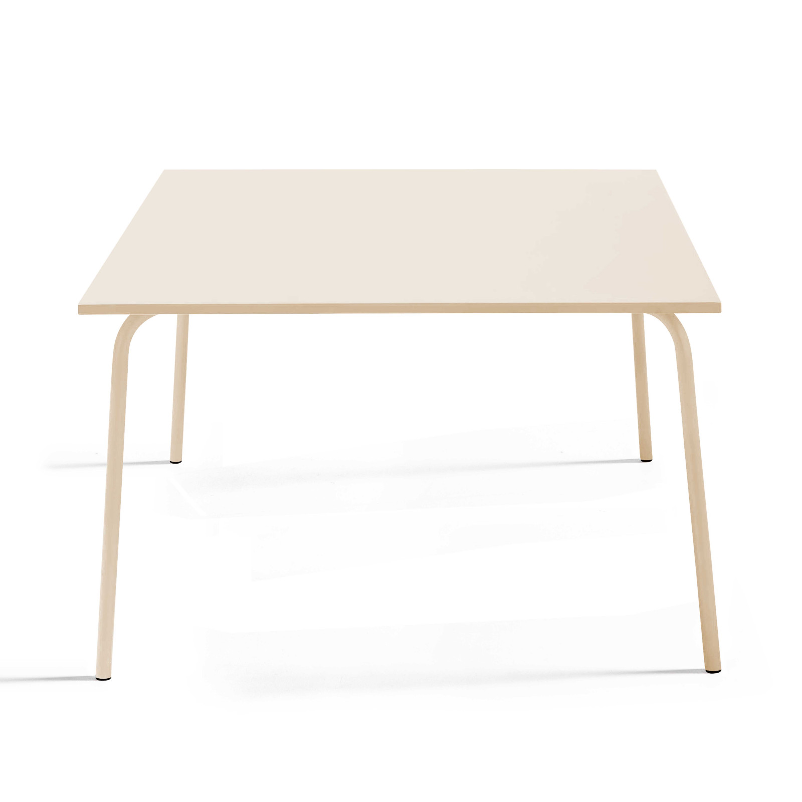 Table de jardin carrée (120 x 72 cm) en métal