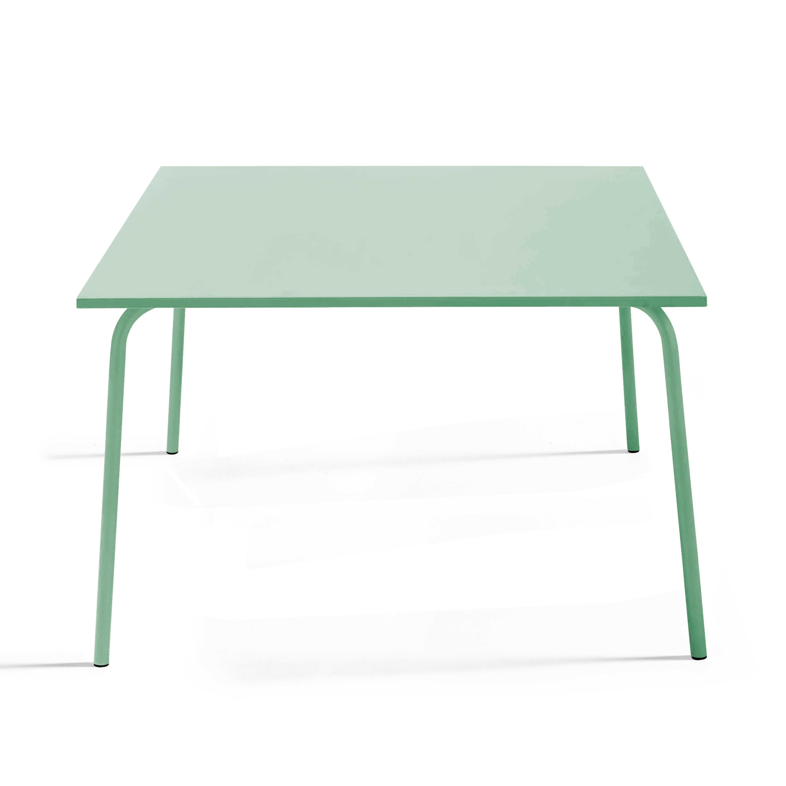 Table de jardin carrée (120 x 72 cm) en métal