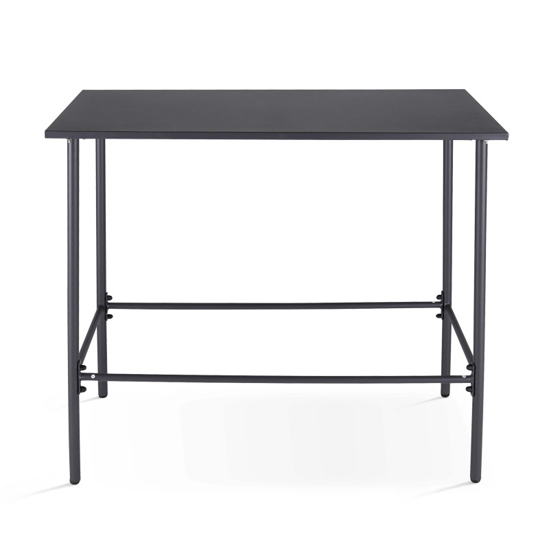 Table de jardin haute (120 x 60 x 105 cm) en acier thermolaqué