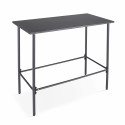 Table de jardin haute (120 x 60 x 105 cm) en acier thermolaqué