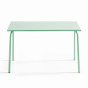 Table de jardin (120 x 70 x 72 cm) en acier thermolaqué
