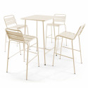 Table haute de bar carrée (70 x 70 x 105 cm)