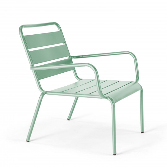 Fauteuil bas en métal