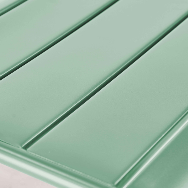 Fauteuil bas et repose-pieds en métal (5/6)