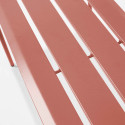 Banc de jardin en acier thermolaqué