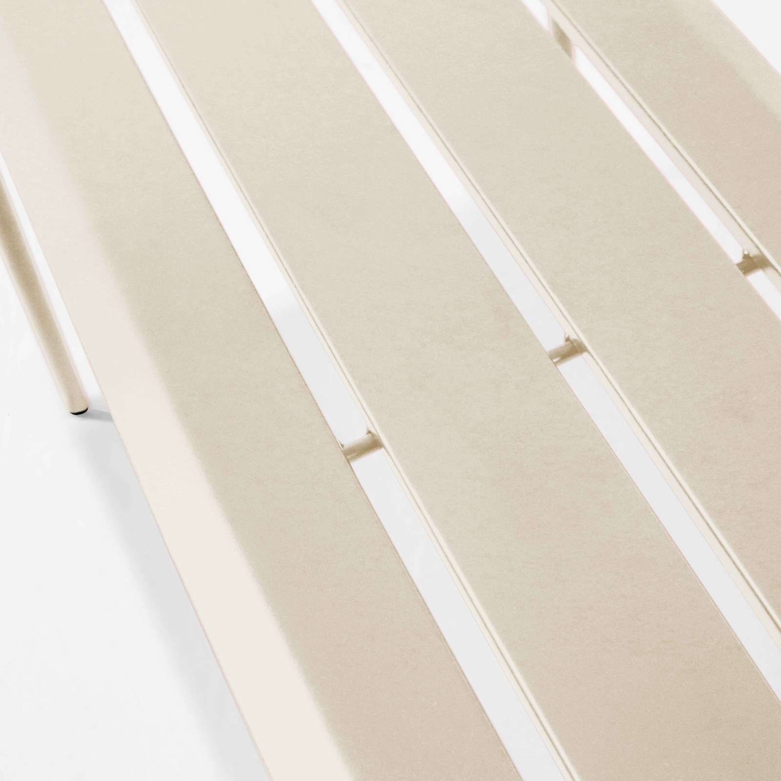 Banc de jardin en acier thermolaqué