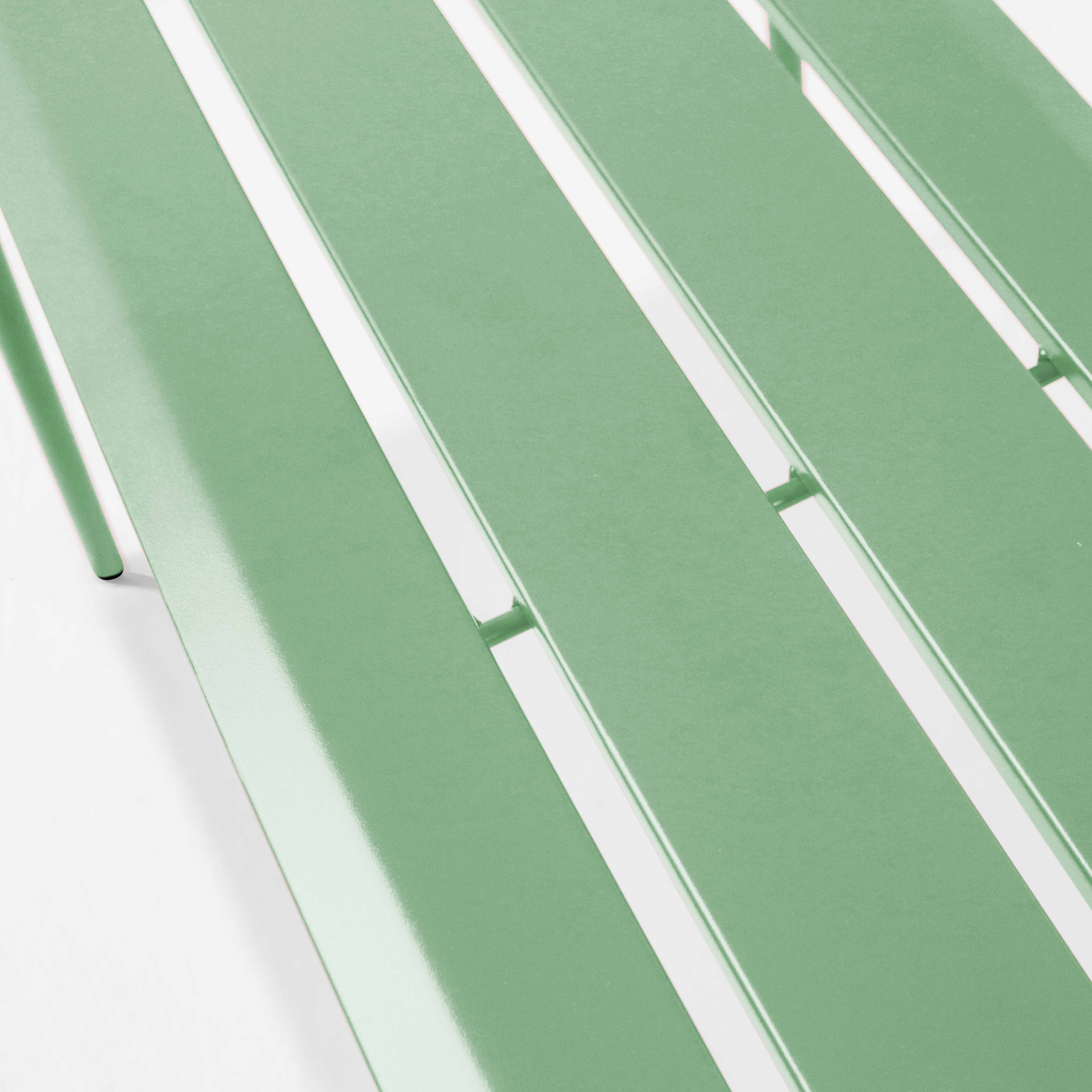 Banc de jardin en acier thermolaqué