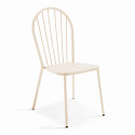 Chaise en métal ajourée