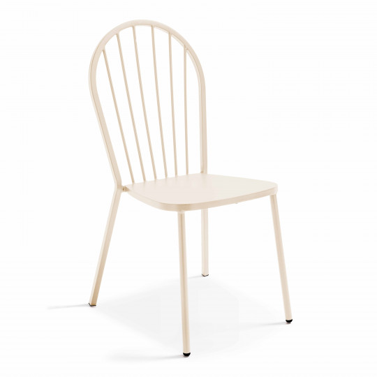 Chaise en métal ajourée | Oviala