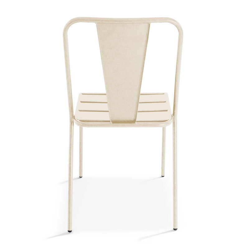 Chaise de jardin bistrot en métal (4/5)