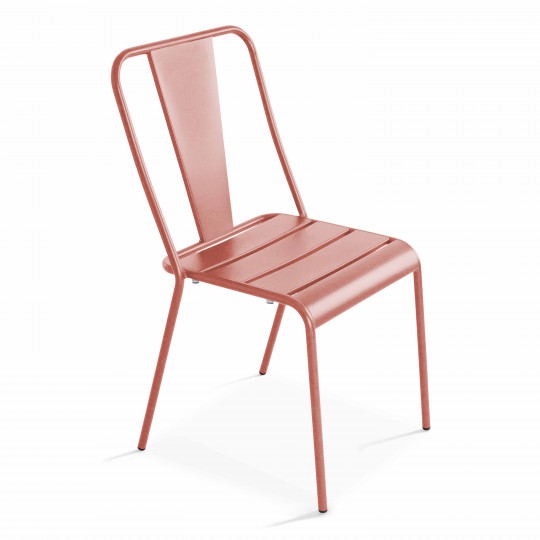 Chaise de jardin bistrot en métal