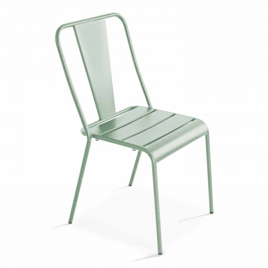 Chaise de jardin bistrot en métal