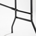Table d'appoint noire pour réception 200 cm