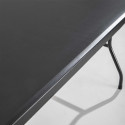Table d'appoint noire pour réception 200 cm