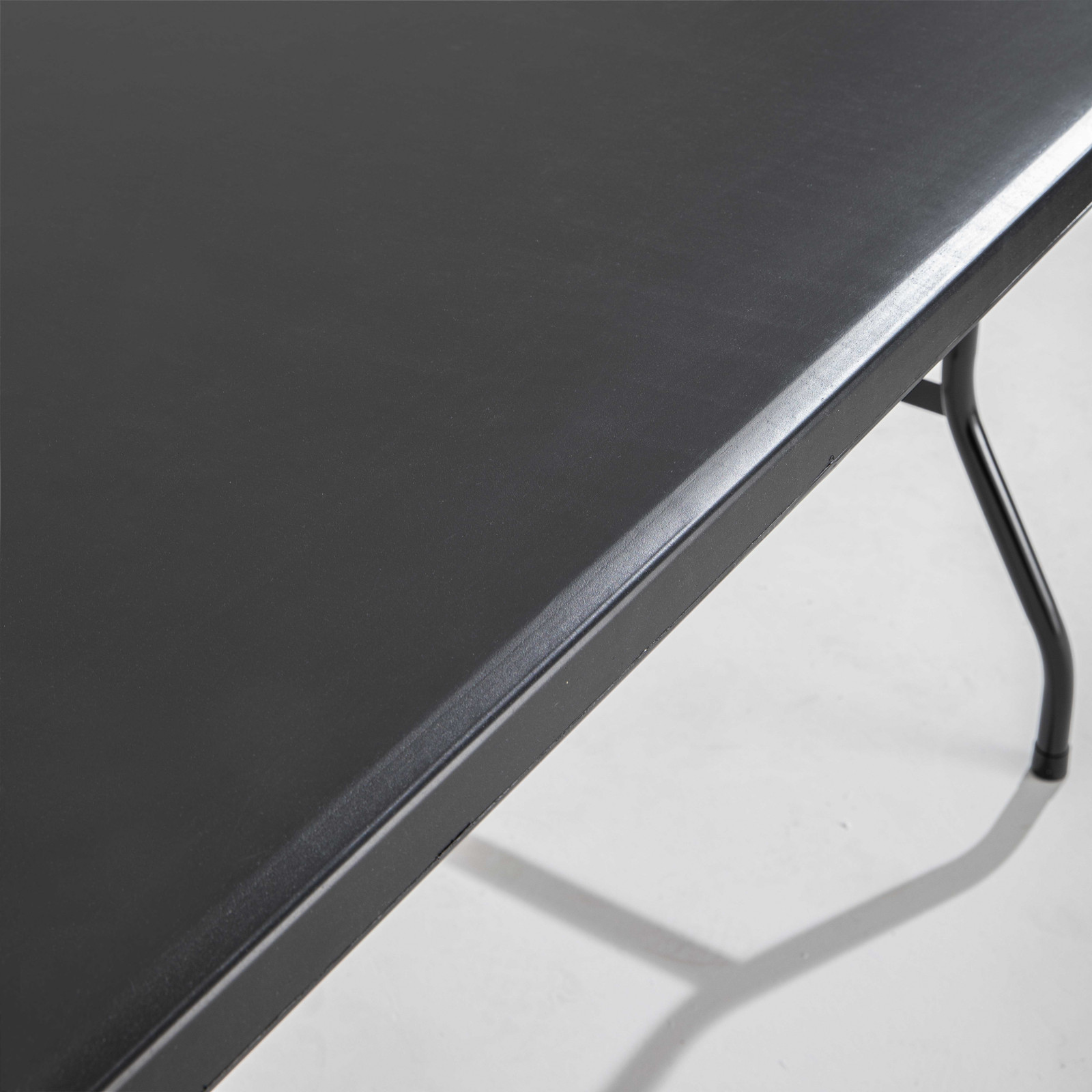 Table d'appoint noire pour réception 200 cm Table d'appoint noire pour réception 200 cm