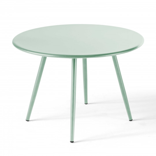 Table basse de jardin ronde en métal Ø40x29,5 cm | Oviala