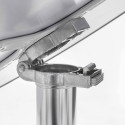 Table de jardin ronde en aluminium avec plateau rabattable (70 x 70 x 73 cm)