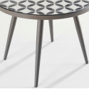 Table basse ronde motif MOSAIC en céramique