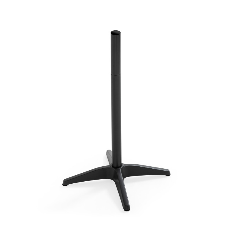 Pied de table en aluminium gris pour mange debout