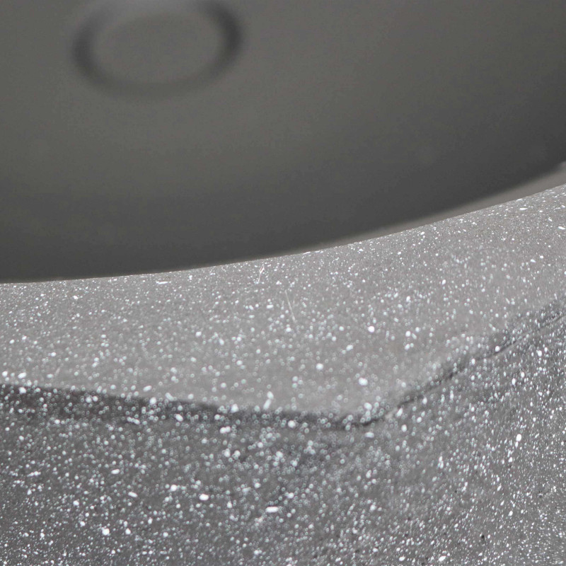 Brasero rond en pierre reconstituée (Ø64,5 x 48,5 cm)