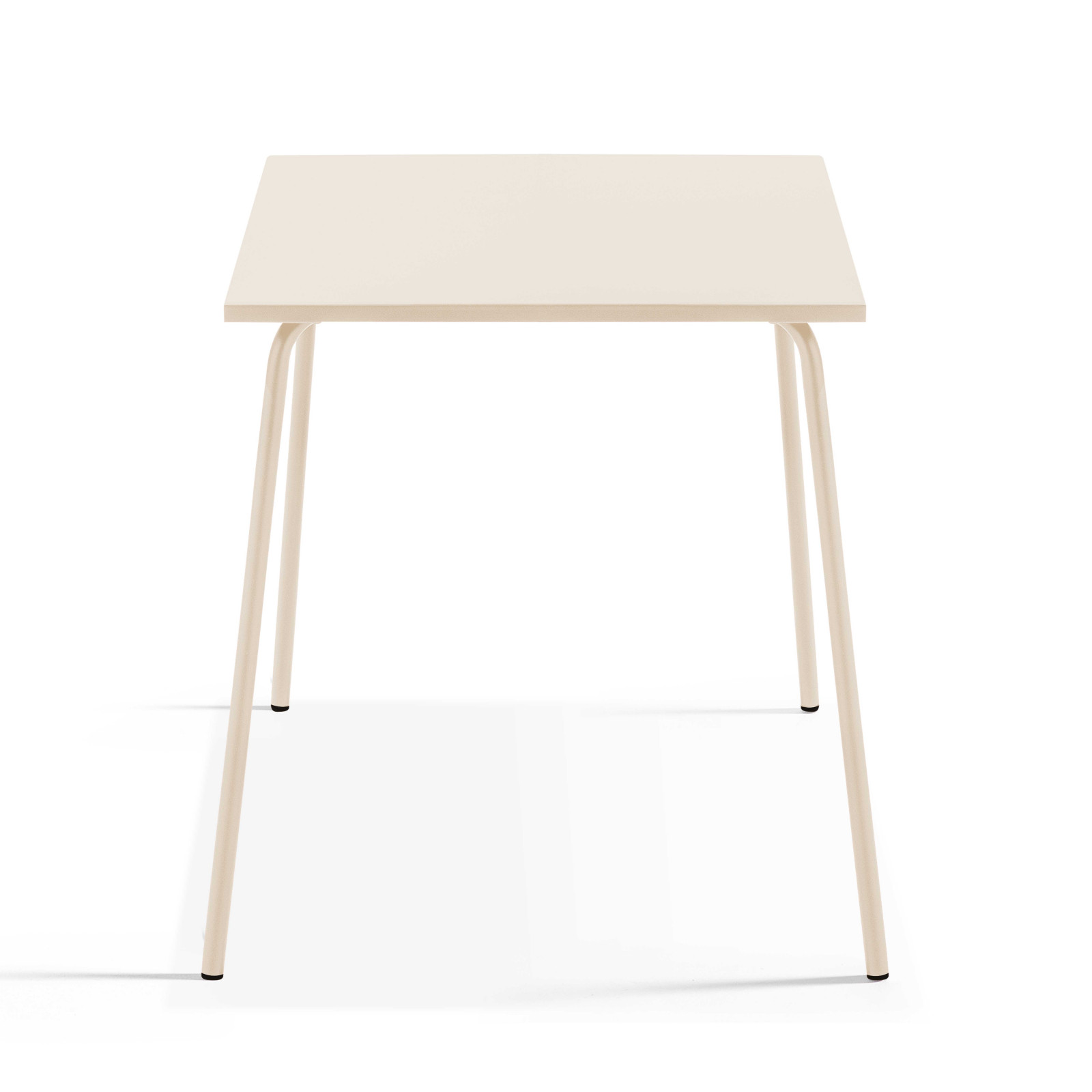 Table de jardin bistrot carrée 70 x 70 cm et 2 chaises en métal