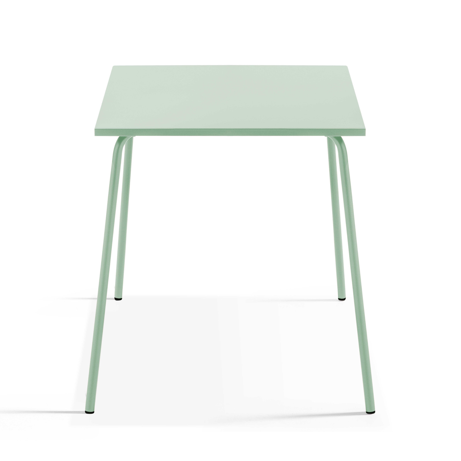 Table de jardin bistrot carrée 70 x 70 cm et 2 chaises en métal