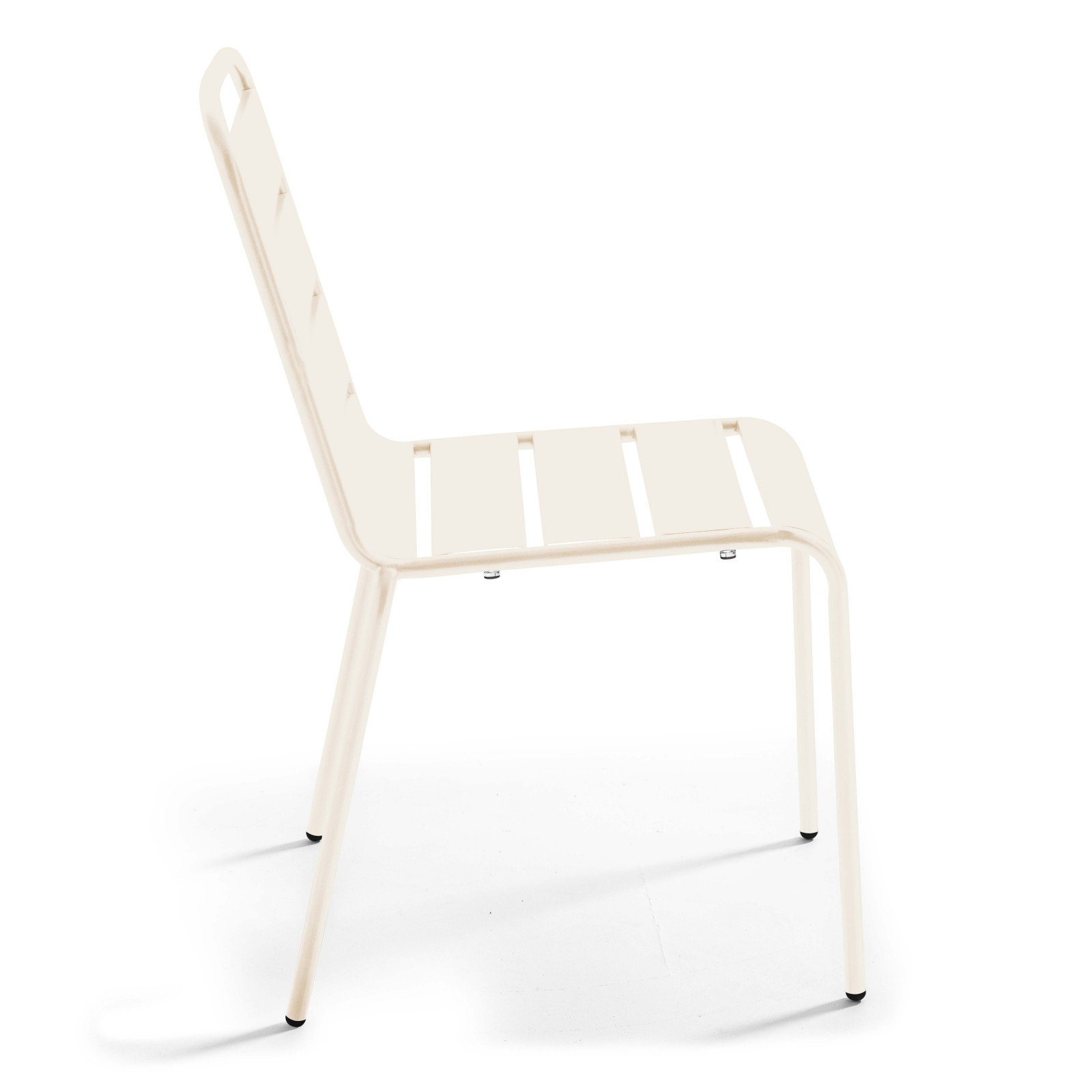 Table de jardin rectangulaire 180 x 90 cm et 6 chaises en métal