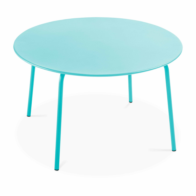 Table de jardin ronde Ø120 x 72 cm et 6 chaises en métal (2/7)